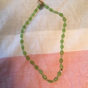 Lee angel green beaded necklace